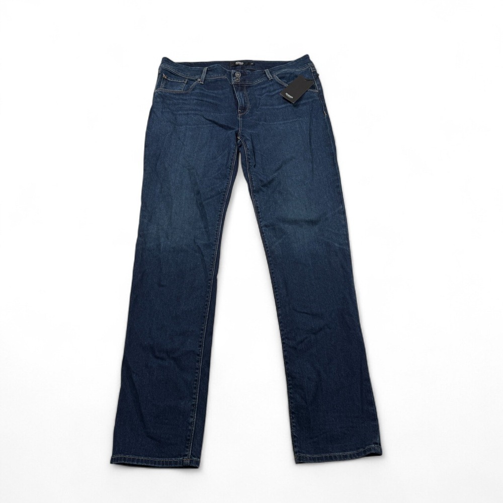 Hudson Collin‎ Mid-Rise Skinny Jeans Womens 32 NWT Dark Wash Blue Stretch Denim